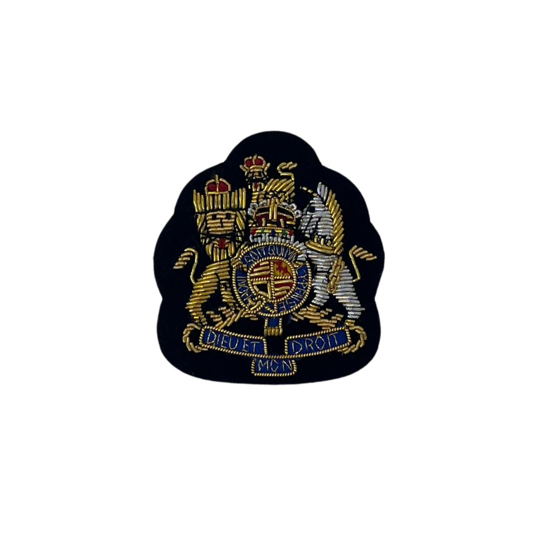 Mess Dress - Royal Coat of Arms - WO1 - Gold on Navy Ground - Tudor Cr ...