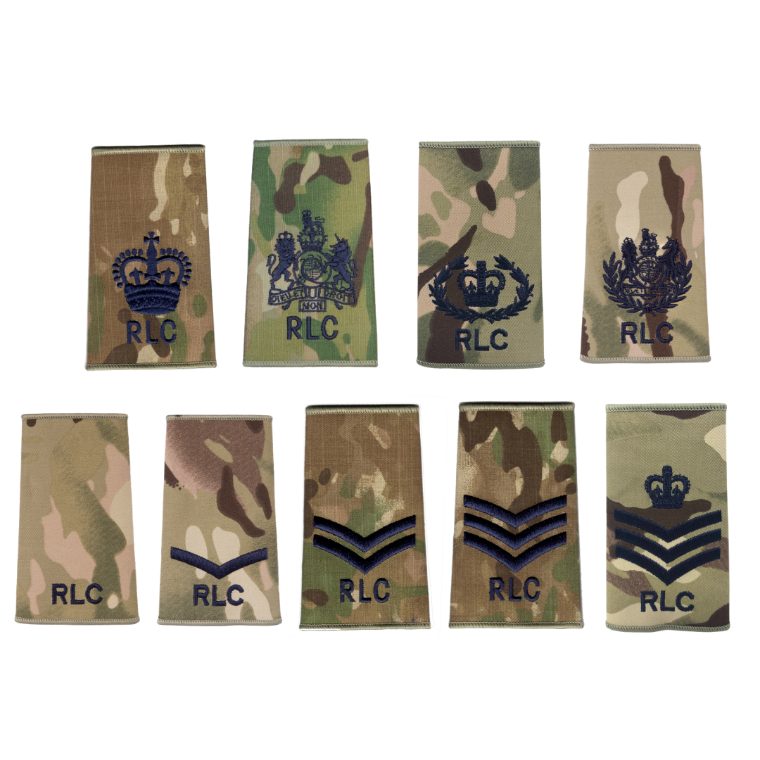 RLC Rank Slides - Multicam - Other Ranks & Non Commissioned Officers ...