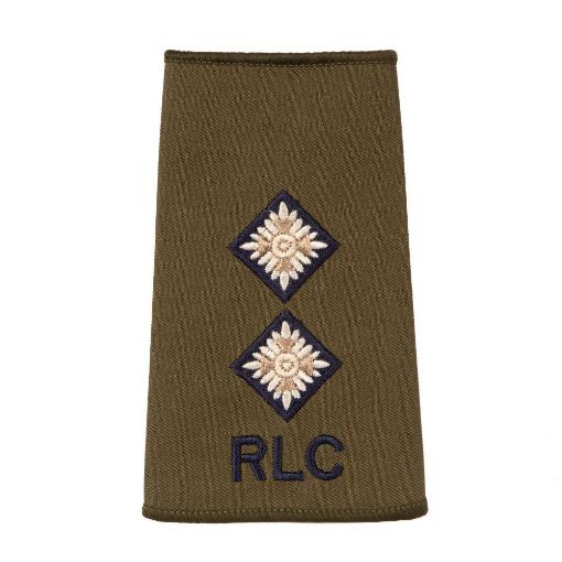 Picture of The Royal Logistic Corps Rank slide - Olive - Lieutenant