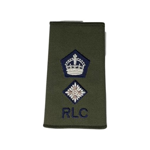 Picture of The Royal Logistic Corps Rank slide - Olive - Lieutenant Colonel - Tudor Crown