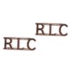 Picture of RLC - O/Rs - Shoulder Titles Brass - Pairs  
