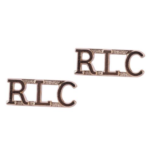 Picture of RLC - O/Rs - Shoulder Titles Brass - Pairs  
