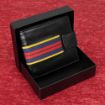 Picture of RLC Black Leather Wallet with Regimental Ribbon - supplied in box