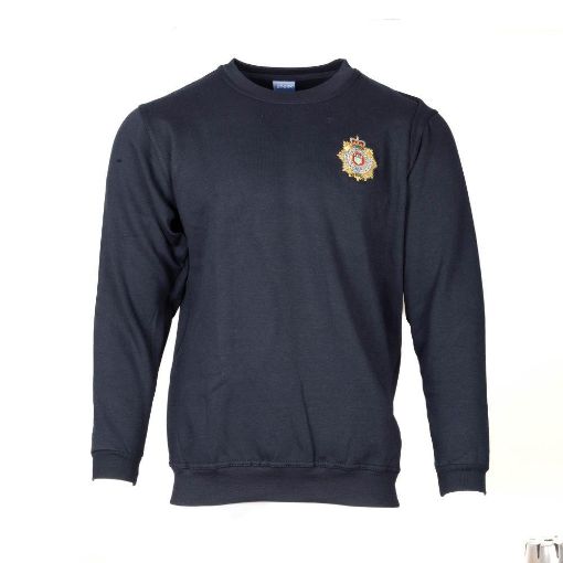 Picture of RLC - Navy Sweatshirt with Cap Badge on Left Chest – Medium 