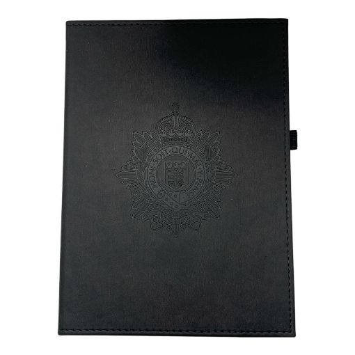 Picture of Notebook - RLC A5 Black Hardback - Embossed Tuscon - Lined - Tudor Crown