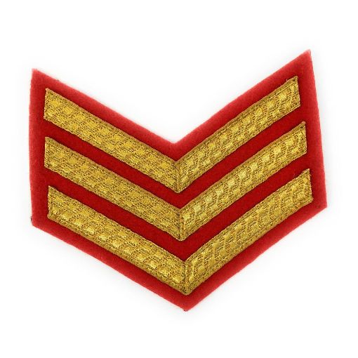 Picture of Mess Dress - Chevrons - Gold on Scarlet - Sergeant