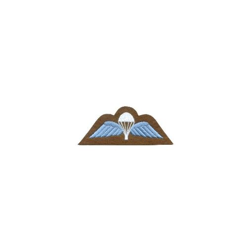 Picture of Para Wings Badge - Sky Blue on Khaki - Embroidered - Pair