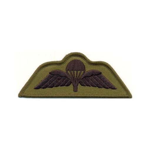 Picture of Para Wings Badge - Black on Olive (subdued) - Pair